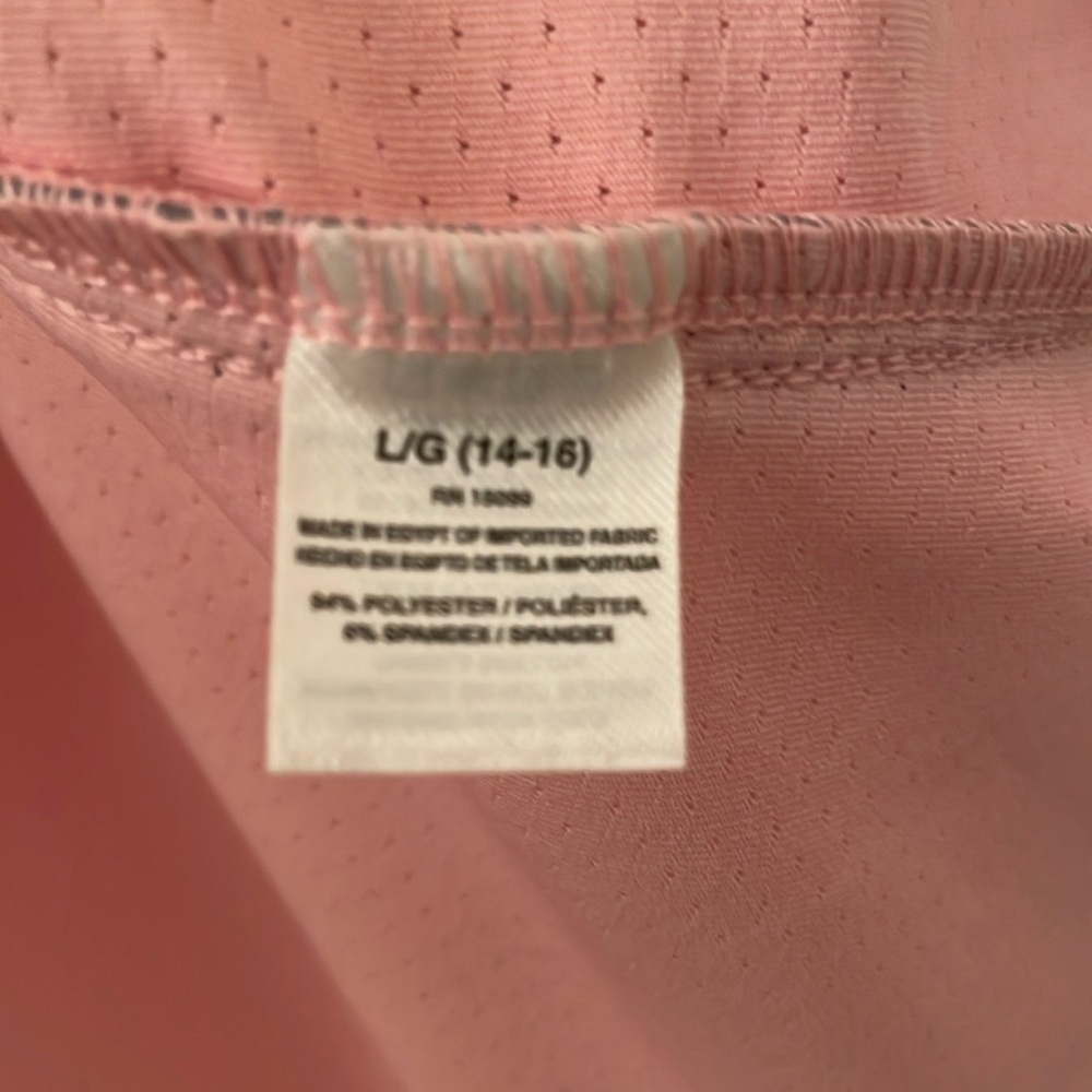 Bold Spirit Vintage Lt Pink Full Zip Perforated Mesh Jacket Grey Collar & Stripe - Picture 15 of 16